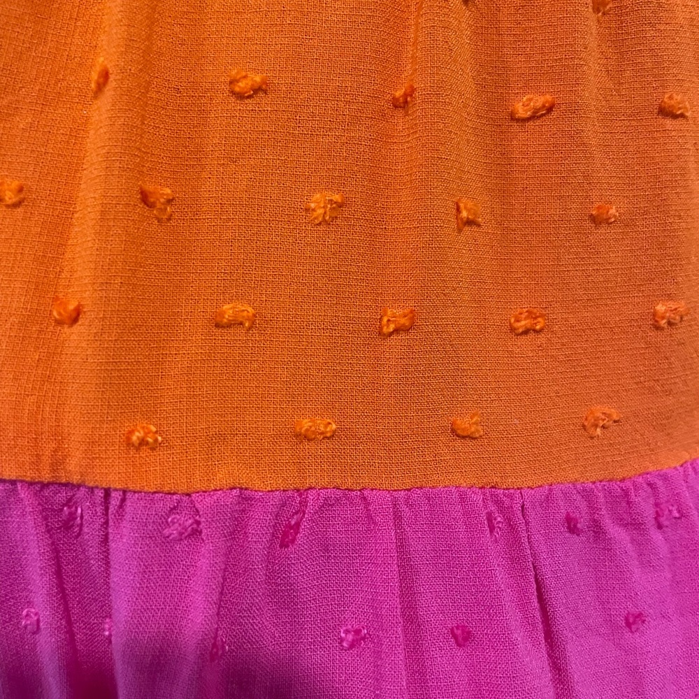 ODDY Black, Orange, and Pink Dress - Picture 4 of 7